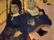Paul Gauguin two children oil painting reproduction